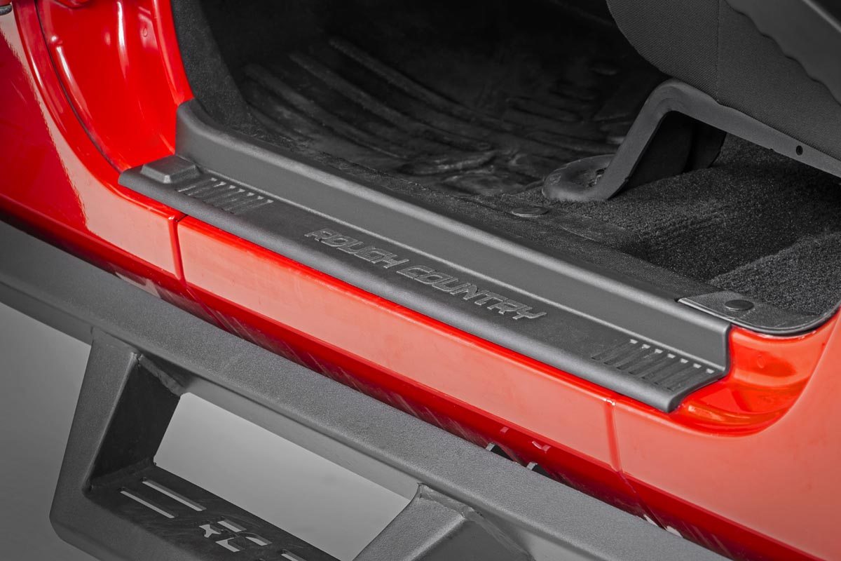 Jeep Wrangler Entry Guards - Front and Rear - Rough Country - '07-'18